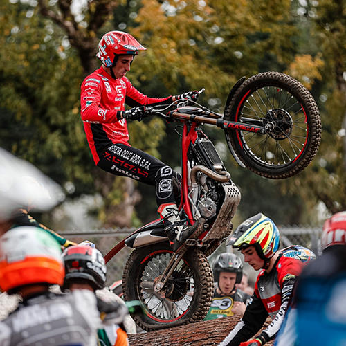 GASGAS SECURES TRIAL DES NATIONS PODIUM WITH LUCA PETRELLA